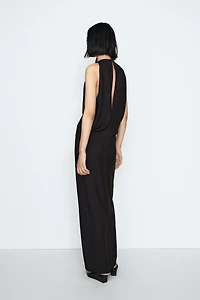 Pleated midi dress