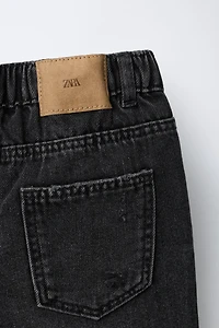 RIPPED BAGGY DENIM SHORTS