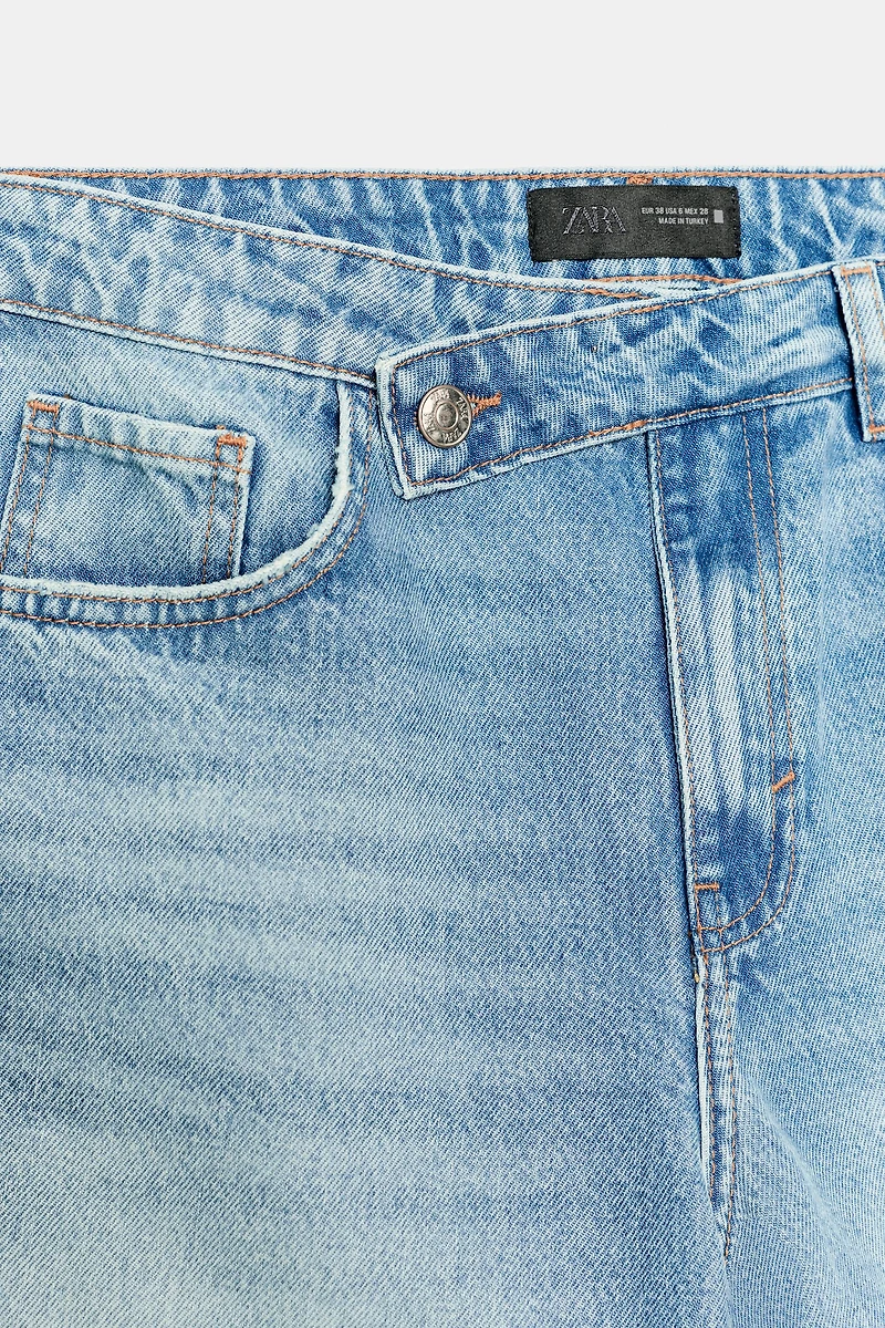 SHORT Z1975 DENIM À TAILLE CROISÉE