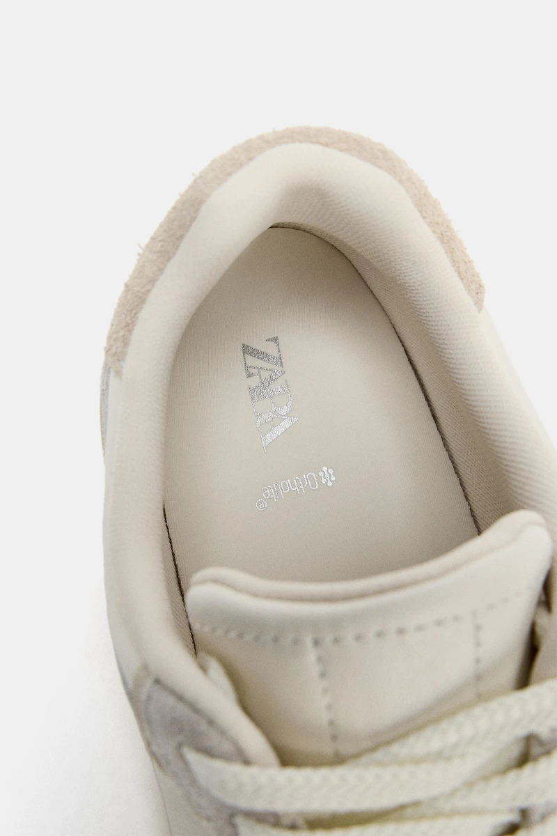 COMBINATION LEATHER BAREFOOT SNEAKERS