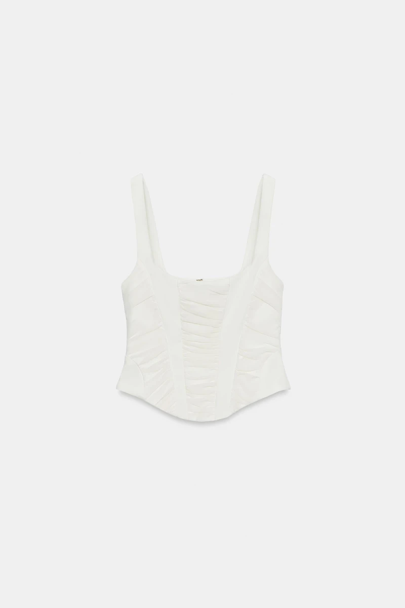 COMBINATION TULLE CORSET TOP
