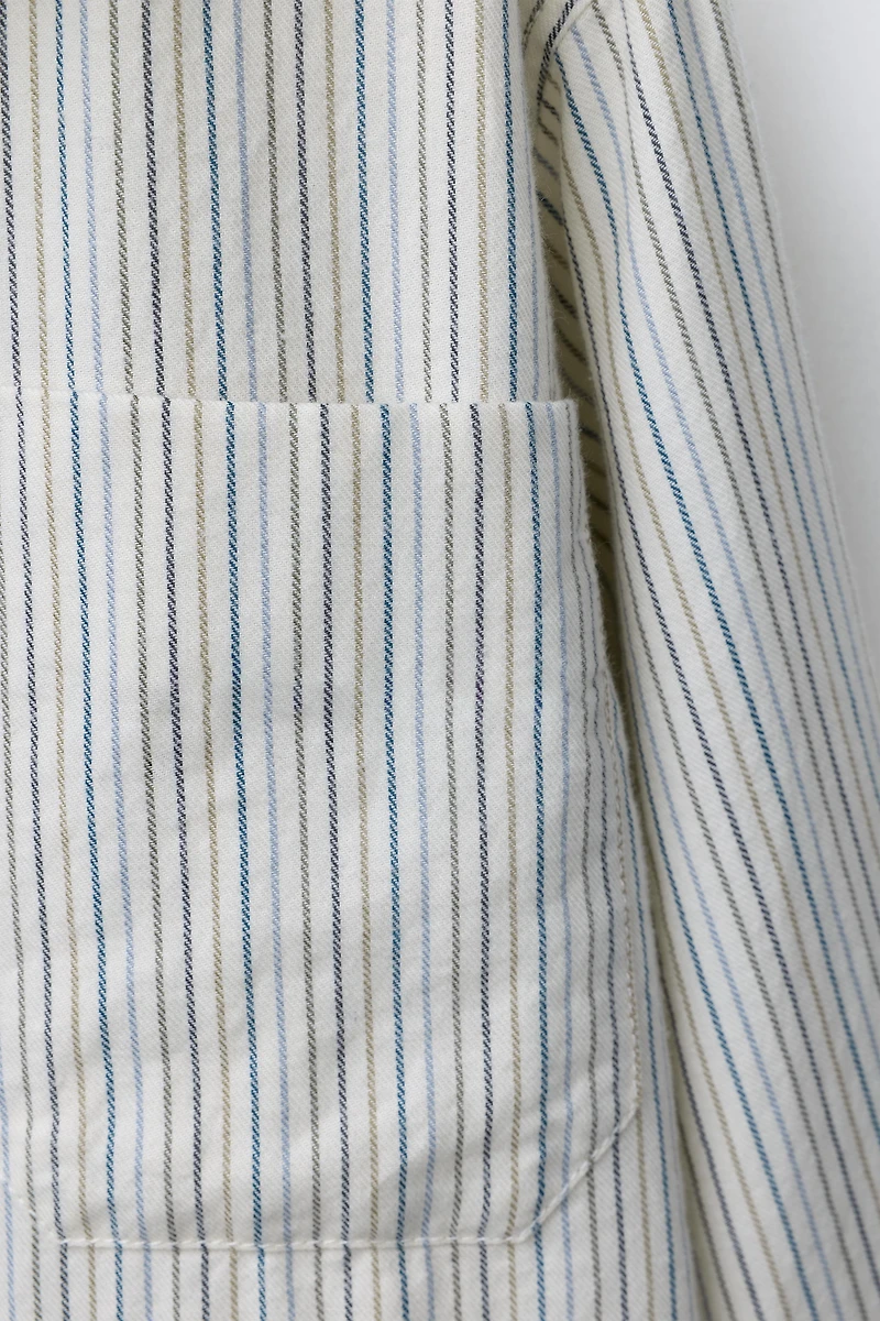 CHEMISE FLANELLE À RAYURES