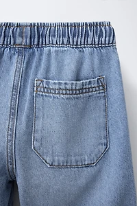 BERMUDA EN JEAN AMPLE