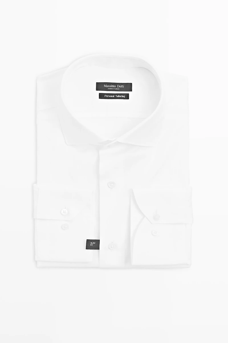 Slim fit 100% cotton shirt