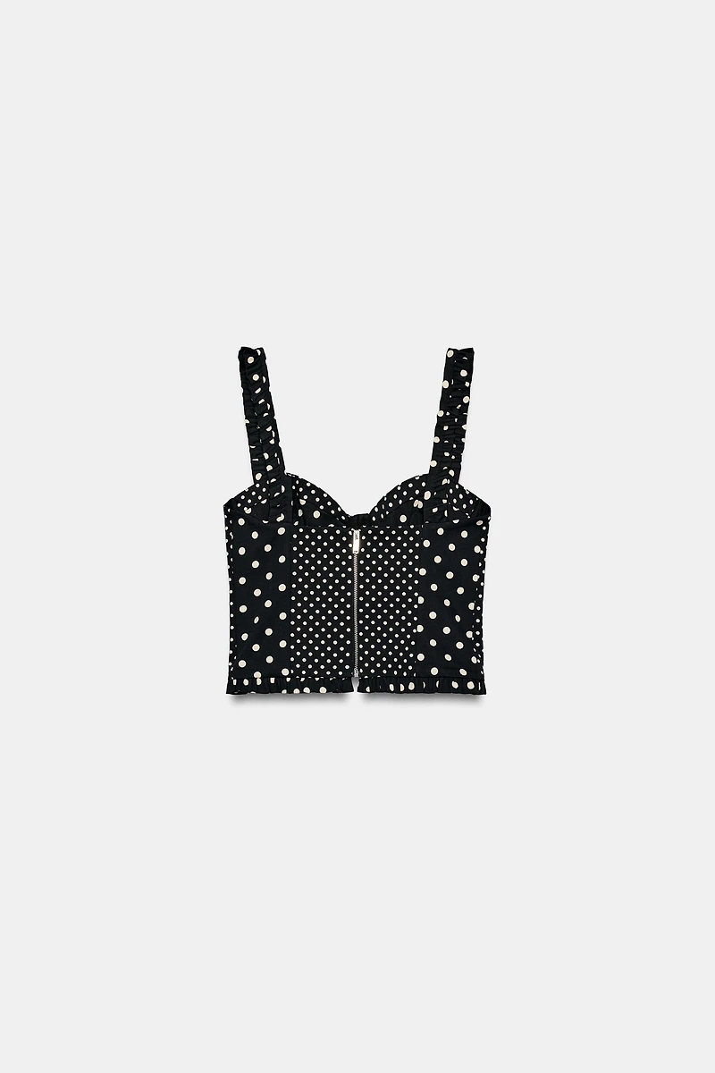 POLKA DOT CORSET TOP