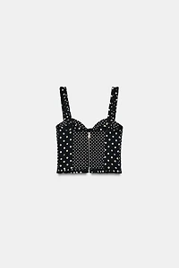 POLKA DOT CORSET TOP