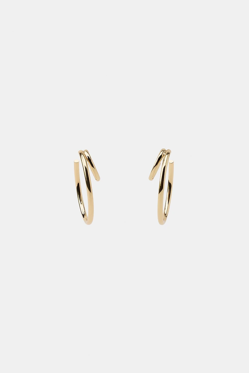 DOUBLE HOOP EARRINGS