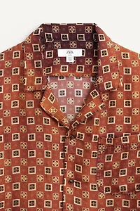 LIMITED EDITION 100% SILK PRINTED SHIRT