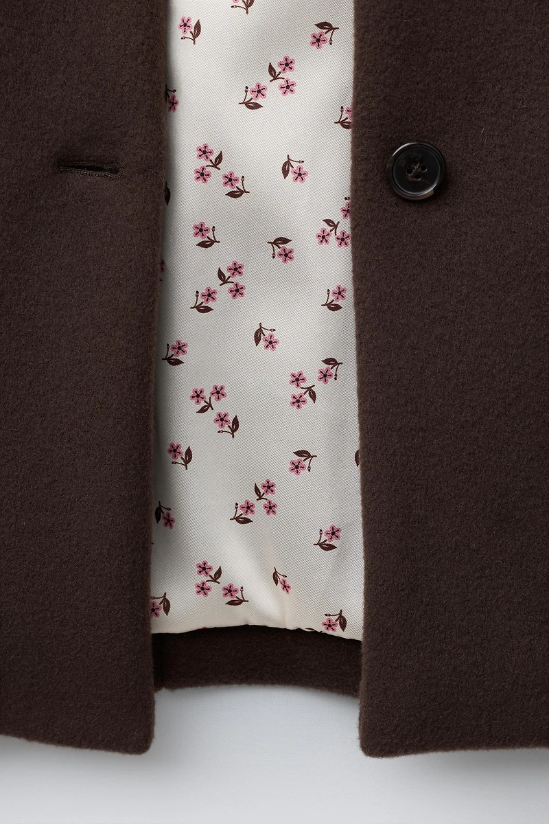 LONG WOOL AND CASHMERE COAT