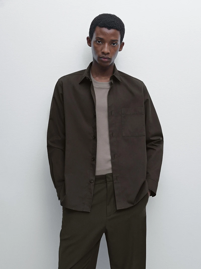 Chemise relaxed fit avec poche