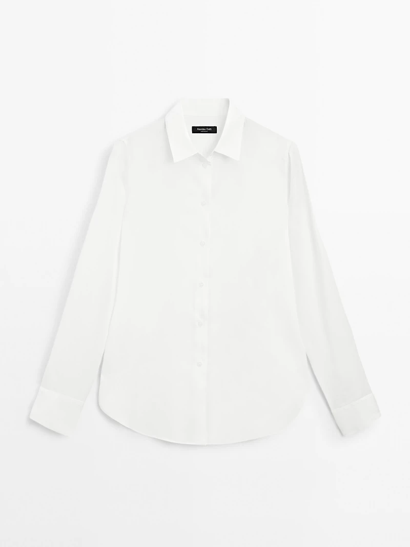 Flowing shirt with collar