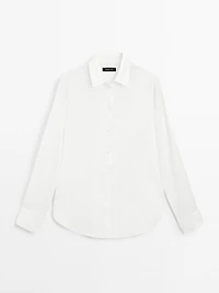 Flowing shirt with collar