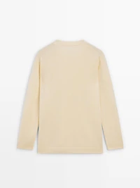 Pull en maille oversize à col V