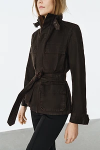 ZW COLLECTION WAXED EFFECT JACKET
