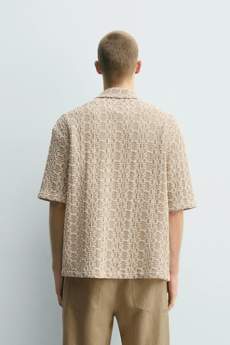 CROCHET TEXTURED SHIRT