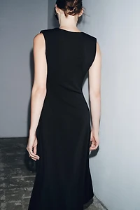 CREPE MIDI DRESS