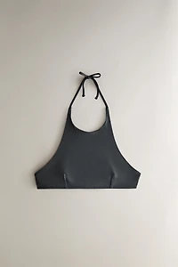 PLAIN HALTER BEACH BIKINI TOP