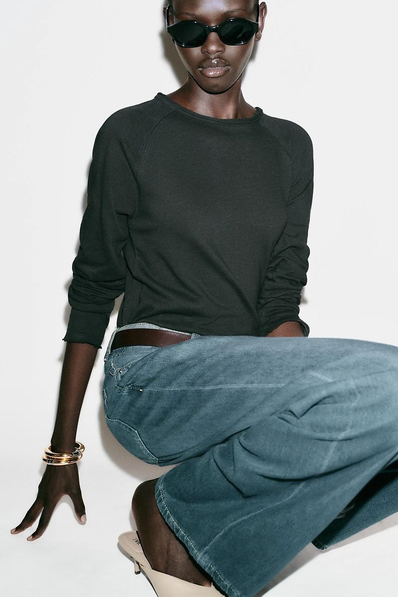 WASHED LONG SLEEVE T-SHIRT