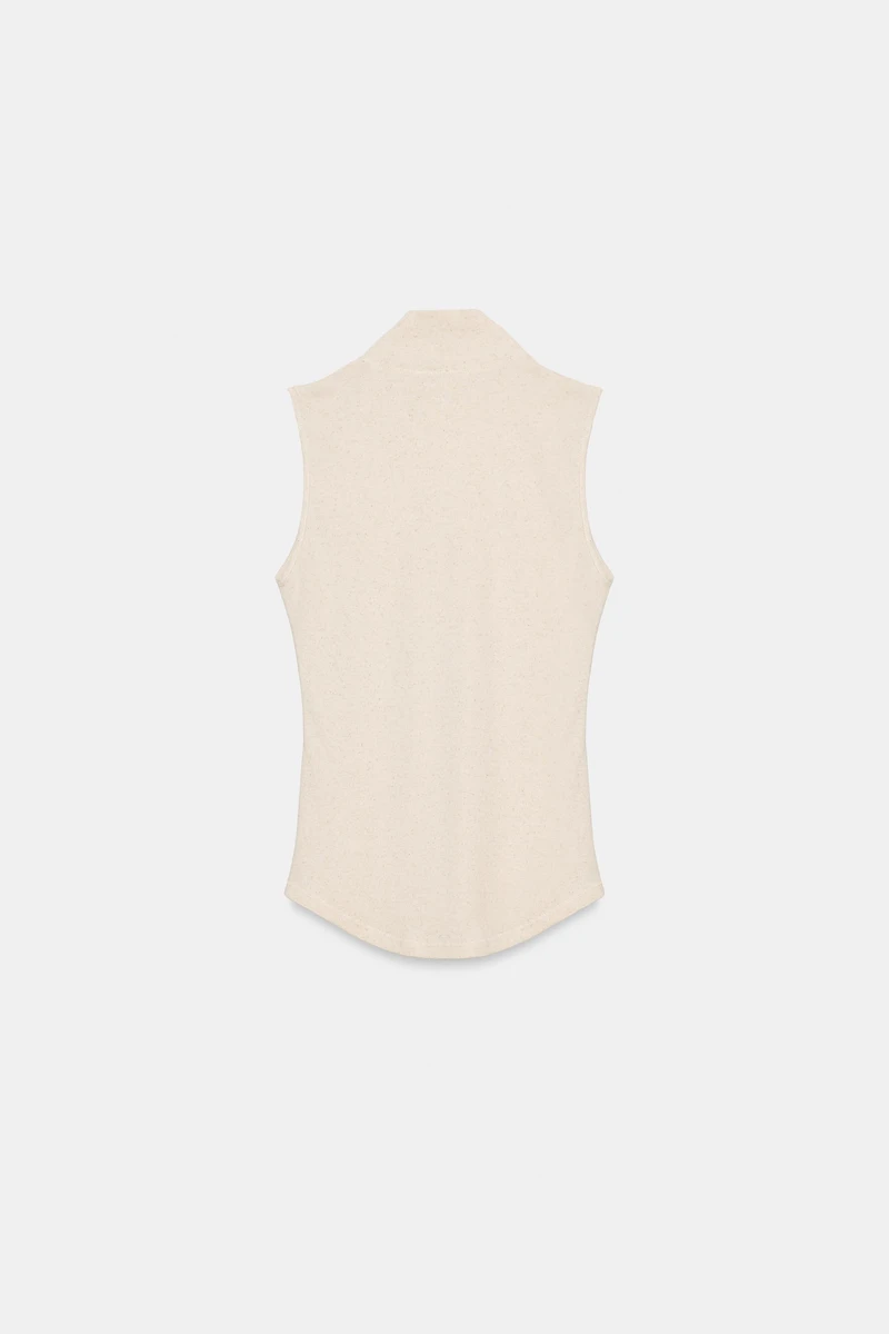 MOCK NECK T-SHIRT