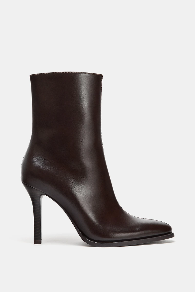 HIGH HEELED ANKLE BOOTS