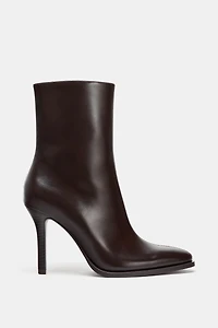 HIGH HEELED ANKLE BOOTS