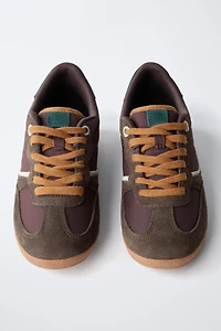 CONTRASTING ATHLETIC SNEAKERS