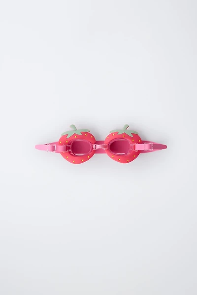 STRAWBERRY SWIM GOGGLES