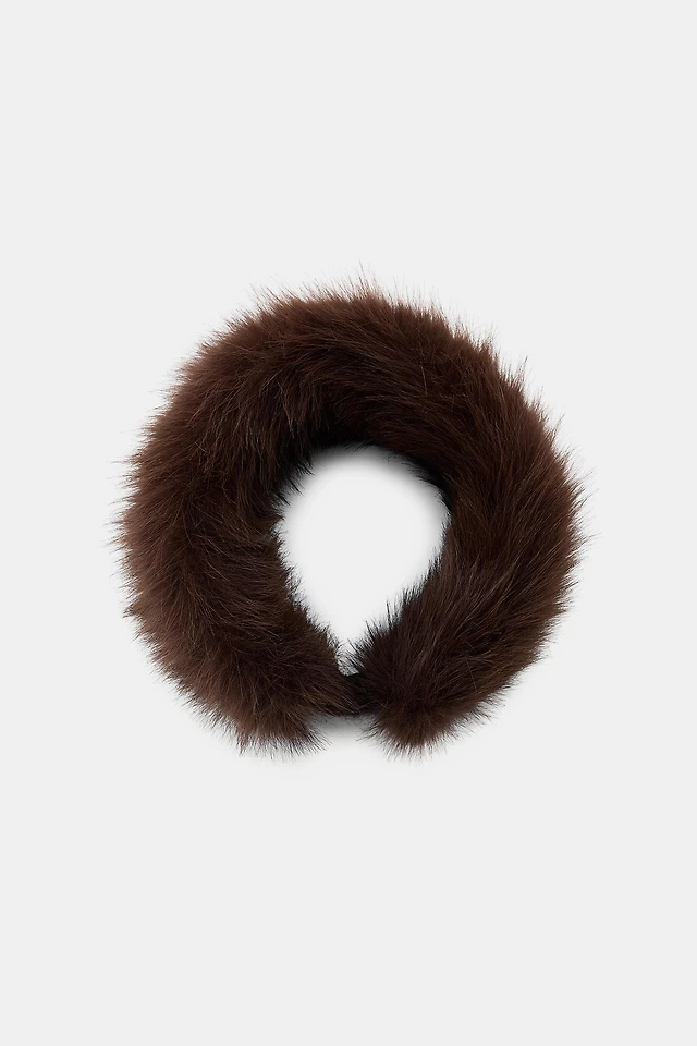 NWT. Zara Faux Fur Elastic Turban-Style Headband. FAUX FUR HEADBAND TURBAN - 3739/308 - Zara Reviews | Zara  main image 3