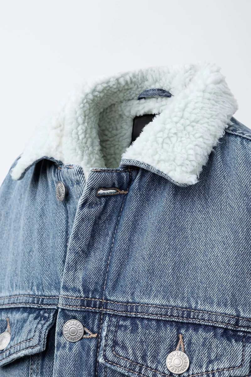 FLEECE DENIM JACKET