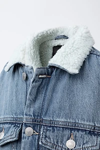 FLEECE DENIM JACKET