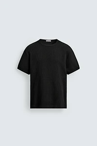 WAFFLE TEXTURE T-SHIRT