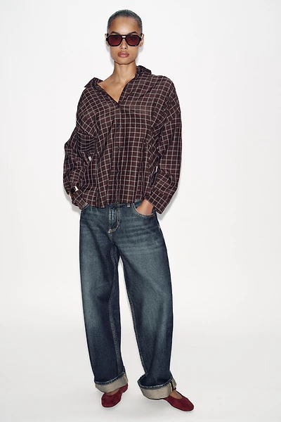 SUEDE BUCKLE BALLET FLATS