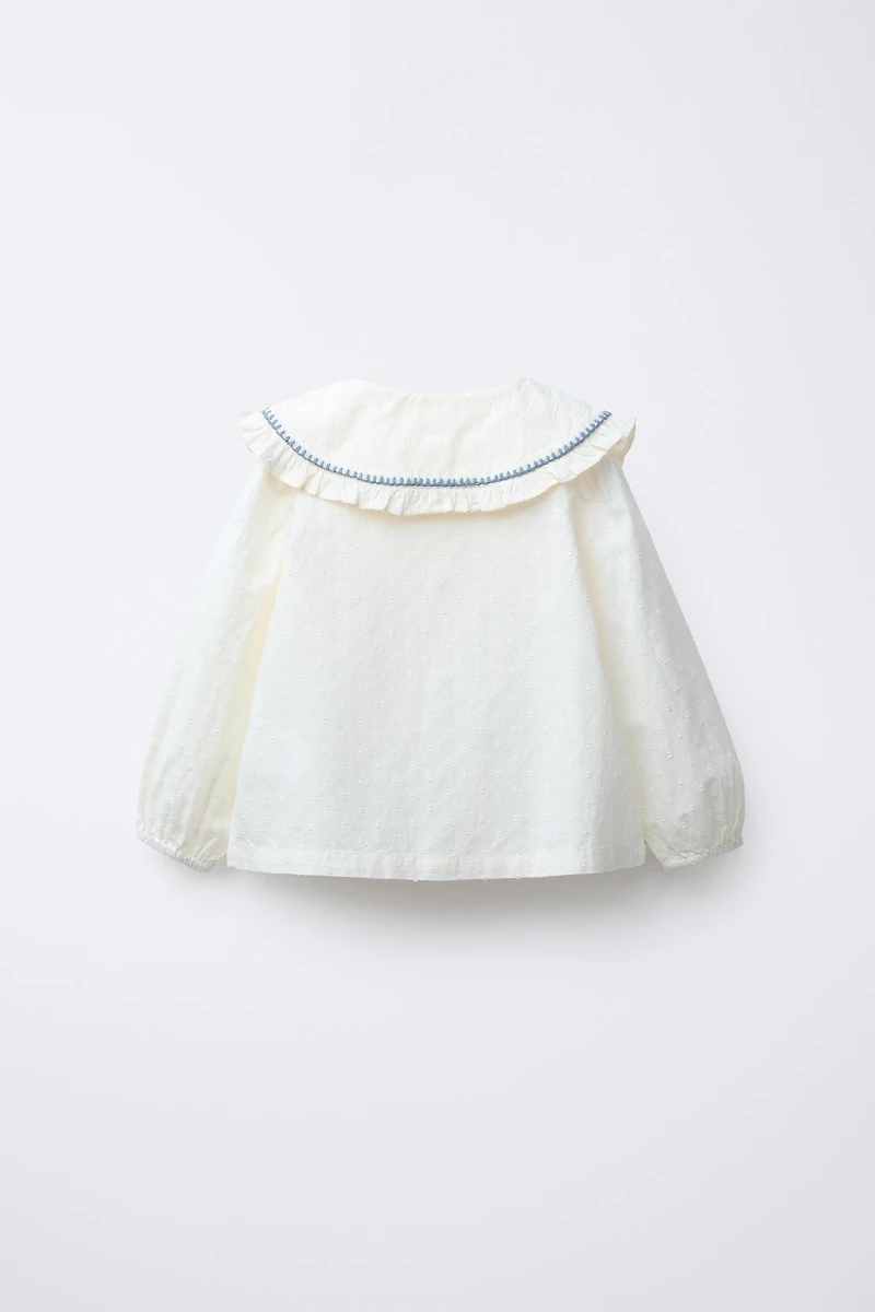 EMBROIDERED COLLAR SHIRT