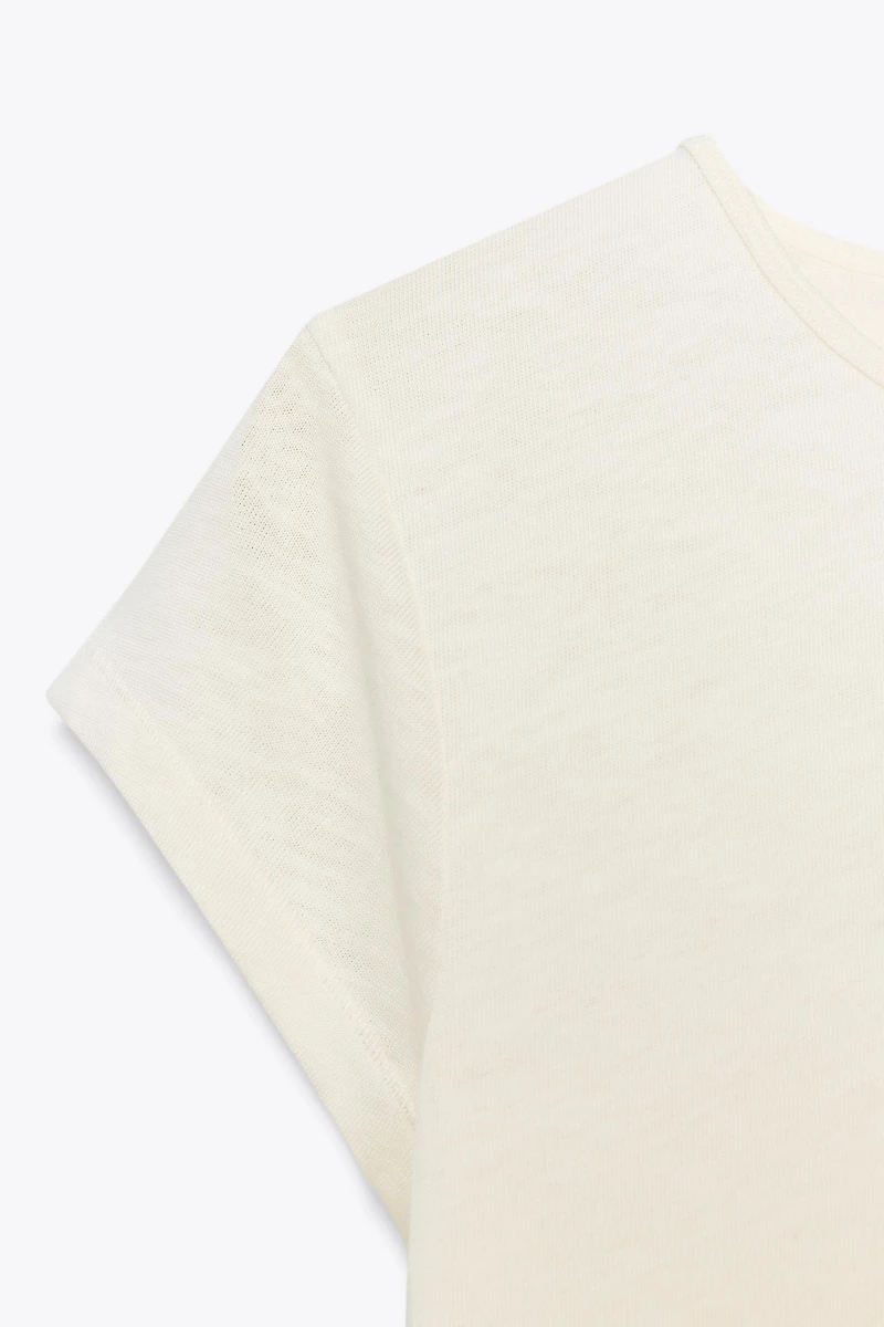 SHORT SLEEVE TEXTURED T-SHIRT