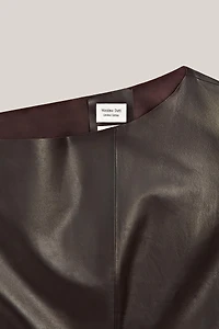 Top asymétrique en cuir nappa - LIMITED EDITION