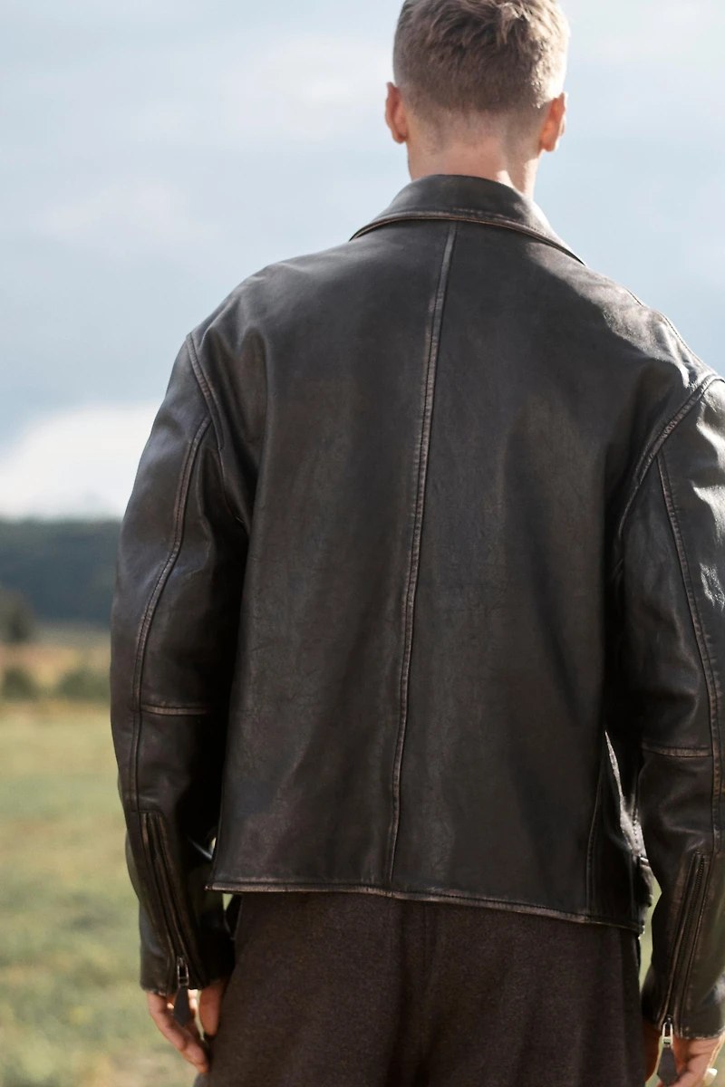 LEATHER BELTED JACKET LIMITED EDITION