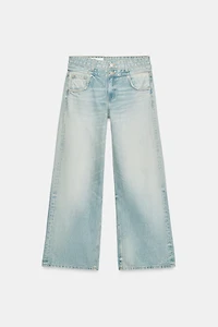 TRF DOUBLE WAIST MID-RISE STRAIGHT JEANS