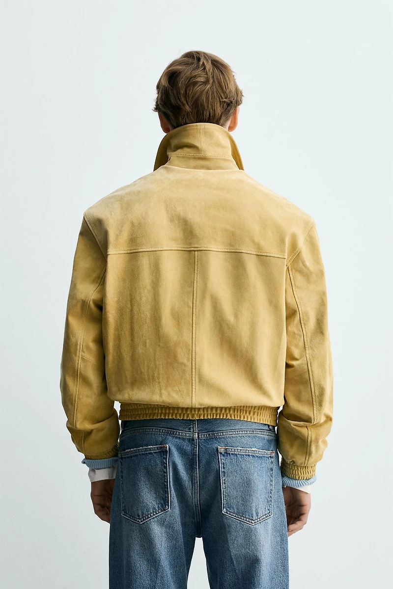 BLOUSON RELAXED EN DAIM
