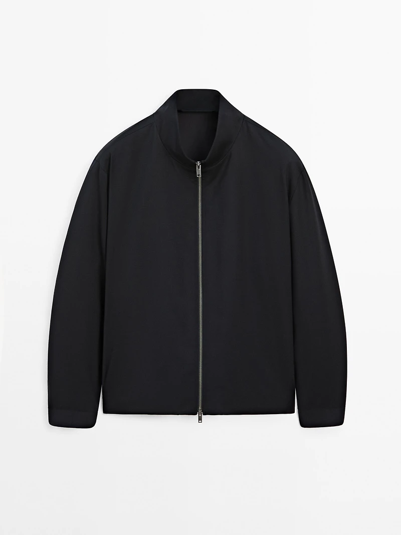 Wool blend jacket