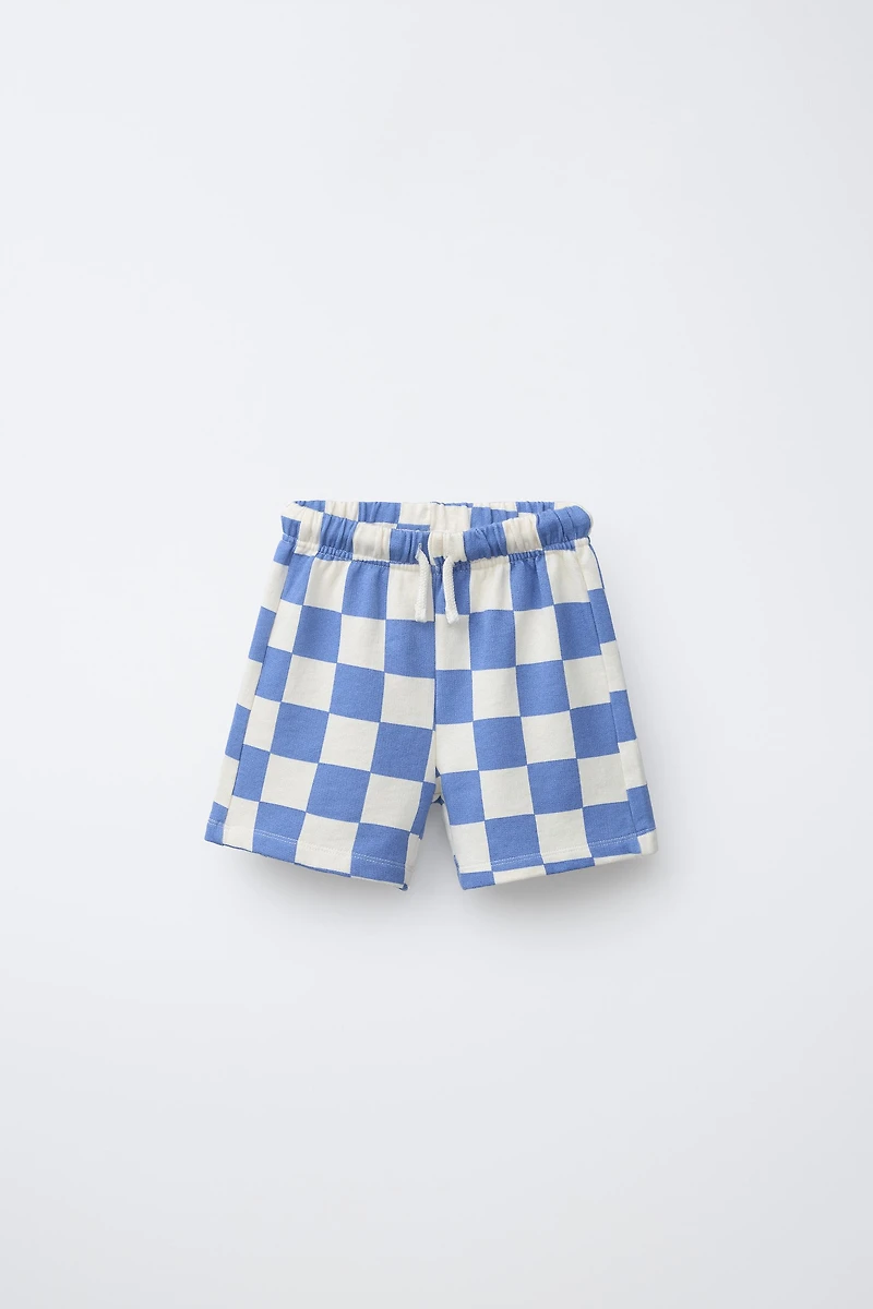 CHECKERBOARD SHORTS