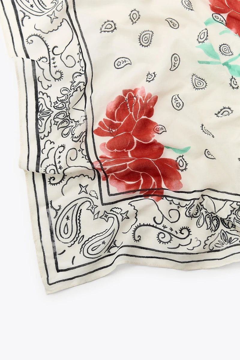 BANDANA EN COTON IMPRIMÉE
