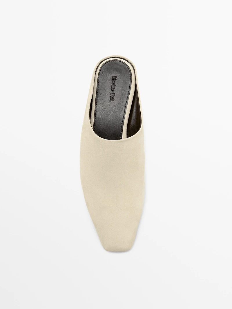 Wedge heel mules