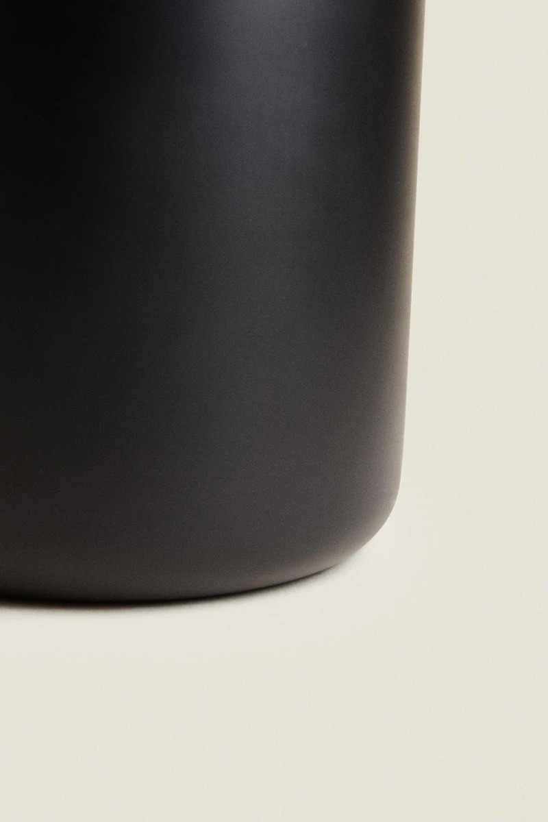 BLACK RESIN LARGE WASTEPAPER BASKET