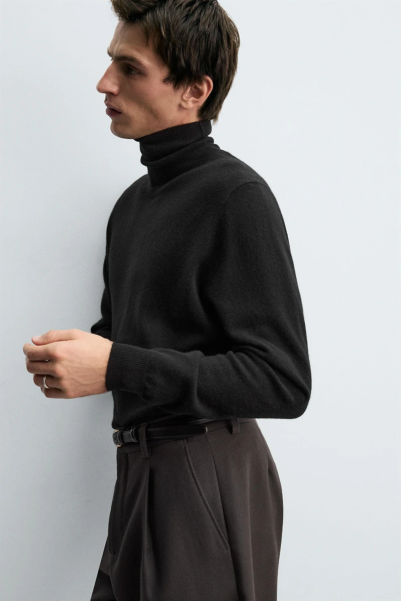 100% CASHMERE TURTLENECK JUMPER