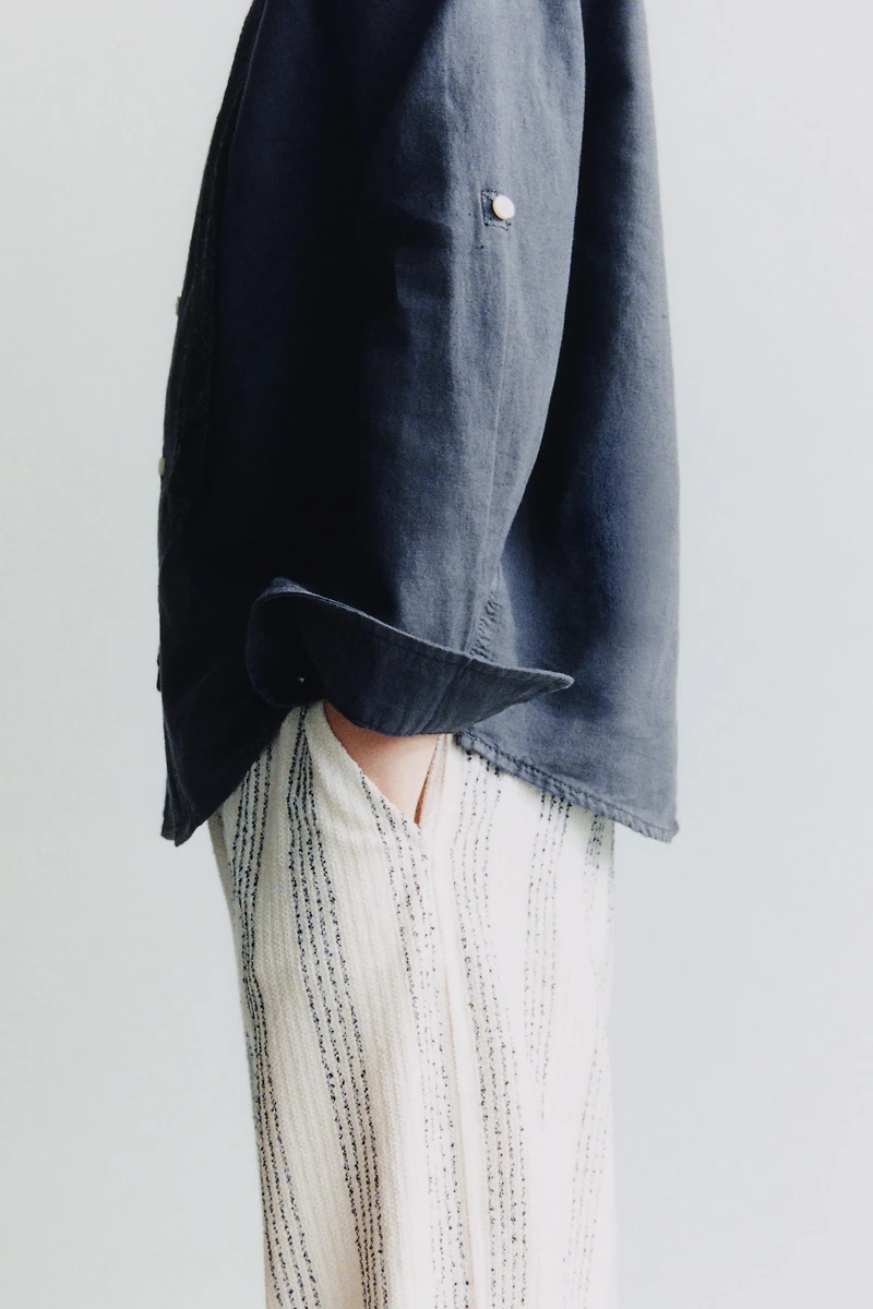 PANTALON RUSTIQUE À RAYURES