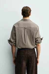 TEXTURED PLAID SHIRT
