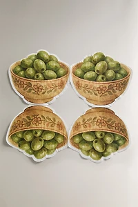 LOT SERVIETTES PAPIER OLIVES (LOT DE 20)