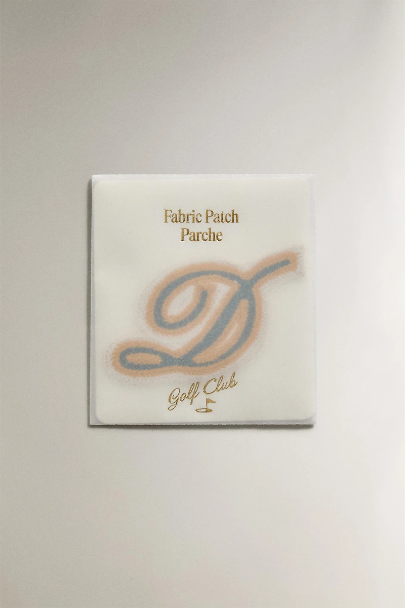 COTTON LETTER D PATCH