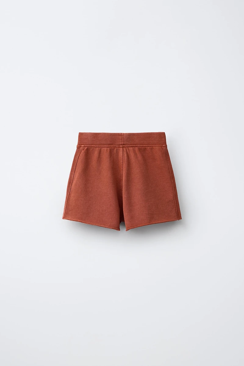 WASHED EFFECT JOGGING SHORTS