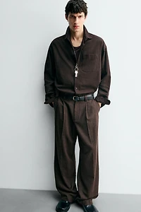 PLEATED BUTTONED PANTS